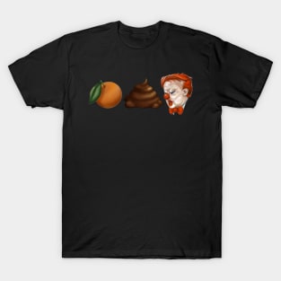 Orange Shit Clown - Original Art EC - Brown - Front T-Shirt